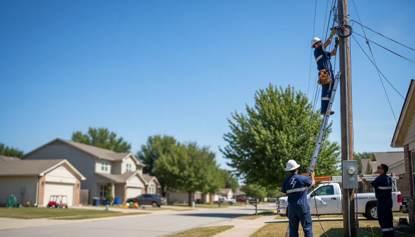 Residential electrician providing installation services in Mallory, WV